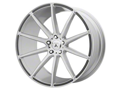 Asanti Aries Brushed Silver Wheel; Rear Only; 20x10 (11-23 RWD Charger, Excluding Widebody)