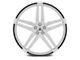 Asanti Orion Brushed Silver with Carbon Fiber Insert Wheel; 20x9 (11-23 RWD Charger, Excluding Widebody)