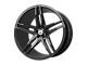 Asanti Orion Gloss Black Wheel; Rear Only; 20x10.5 (11-23 RWD Charger, Excluding Widebody)