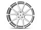 Asanti Vega Brushed Silver with Carbon Fiber Insert Wheel; 20x9 (11-23 RWD Charger, Excluding Widebody)