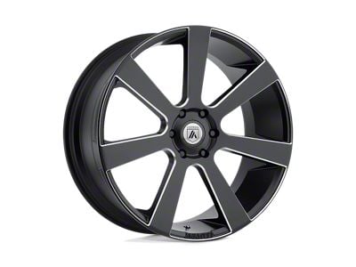 Asanti Apollo Satin Black Milled Wheel; Rear Only; 26x10; 15mm Offset (93-02 Camaro)