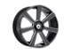 Asanti Apollo Satin Black Milled Wheel; Rear Only; 26x10; 15mm Offset (93-02 Camaro)