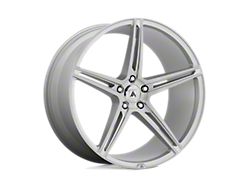 Asanti Alpha 5 Brushed Silver Wheel; Rear Only; 20x10.5; 38mm Offset (16-24 Camaro, Excluding SS w/ 6-Piston Front Calipers & ZL1)