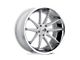 Asanti Altair Silver Machined with SS Lip Wheel; 20x8.5; 35mm Offset (16-24 Camaro, Excluding SS w/ 6-Piston Front Calipers & ZL1)