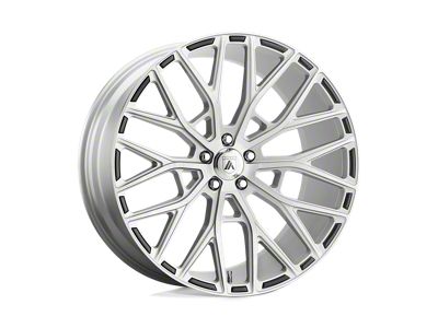 Asanti Leo Brushed Silver Wheel; Rear Only; 20x10.5; 38mm Offset (16-24 Camaro, Excluding SS w/ 6-Piston Front Calipers & ZL1)