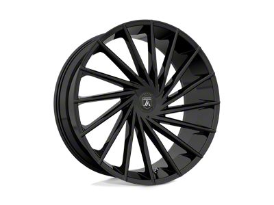 Asanti Matar Gloss Black Wheel; 20x8.5; 30mm Offset (16-24 Camaro, Excluding SS w/ 6-Piston Front Calipers & ZL1)