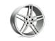 Asanti Orion Brushed Silver with Carbon Fiber Insert Wheel; 19x9.5; 45mm Offset (16-24 Camaro, Excluding SS w/ 6-Piston Front Calipers & ZL1)