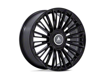 Asanti Premier Gloss Black Wheel; Rear Only; 24x10; 20mm Offset (16-24 Camaro)