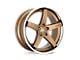 Asanti Regal Satin Bronze with Chrome Lip Wheel; Rear Only; 20x10.5; 38mm Offset (16-24 Camaro, Excluding SS w/ 6-Piston Front Calipers & ZL1)