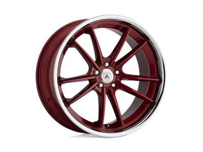 Asanti Sigma Candy Red with Chrome Lip Wheel; Rear Only; 20x10.5; 38mm Offset (16-24 Camaro, Excluding SS w/ 6-Piston Front Calipers & ZL1)