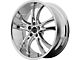 Asanti ABL-6 Chrome Wheel; 22x9 (11-23 RWD Charger, Excluding Widebody)