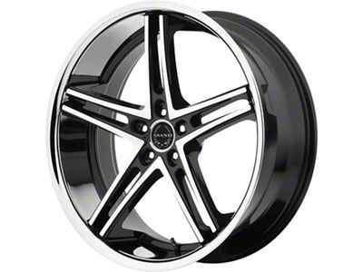 Asanti ABL-7 Machined Face with Stainless Steel Lip Wheel; 22x9 (11-23 RWD Charger, Excluding Widebody)