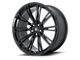 Asanti Corona Gloss Black Wheel; Rear Only; 20x10.5 (11-23 RWD Charger, Excluding Widebody)