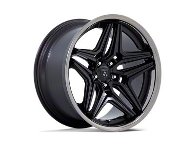 Asanti Duke Satin Black With DDT Lip Wheel; 20x10.5 (11-23 RWD Charger, Excluding Widebody)
