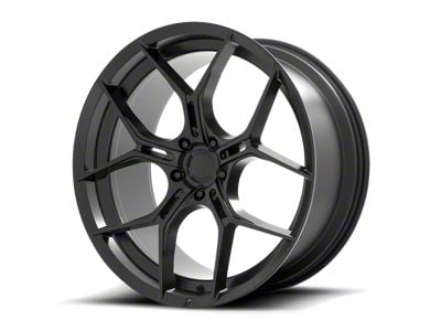 Asanti Monarch Satin Black Wheel; Rear Only; 22x10.5 (11-23 RWD Charger, Excluding Widebody)
