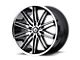 Asanti Pollux Gloss Black Machined Wheel with Stainless Steel Lip Wheel; 22x9 (11-23 RWD Charger)