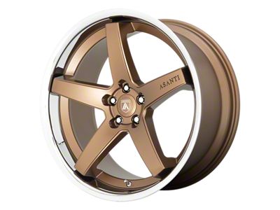 Asanti Regal Satin Bronze with Chrome Lip Wheel; 22x9 (11-23 RWD Charger, Excluding Widebody)
