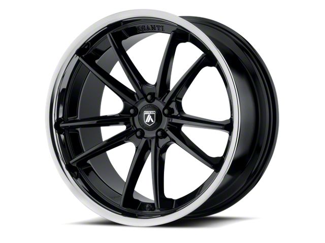 Asanti Sigma Gloss Black Wheel; Rear Only; 22x10.5 (11-23 RWD Charger)