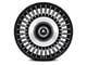 Asanti Tiara Satin Black Machined Wheel; Rear Only; 20x10.5 (11-23 RWD Charger, Excluding Widebody)
