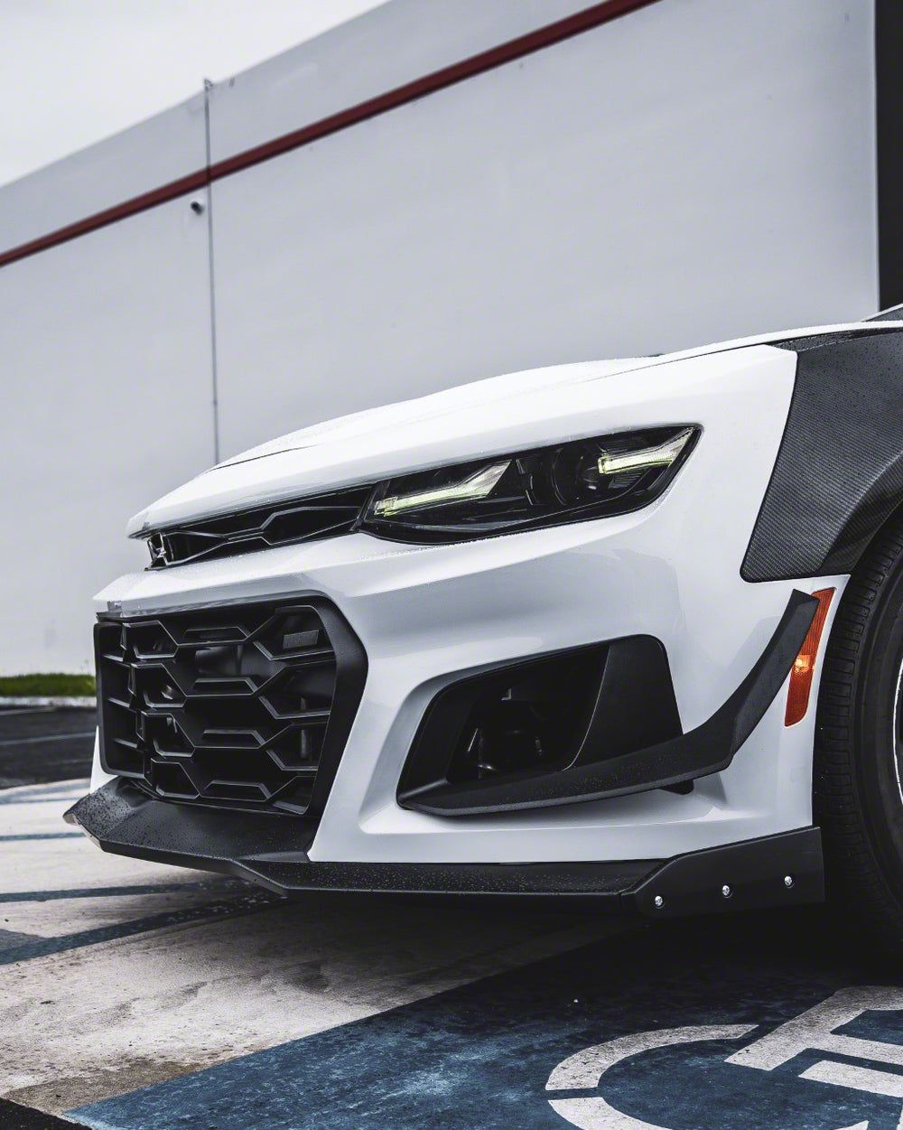 Auto Addict USA Camaro ZL1 1LE Track Pack Front Bumper Conversion with ...