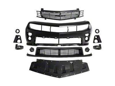 Auto Addict USA ZL1 Front Bumper Conversion; Unpainted (10-13 Camaro)