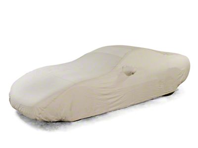 Auto Chic 100% Cotton Flannel Custom Indoor Car Cover; Gray (87-93 Mustang Coupe, Excluding GT & Cobra)