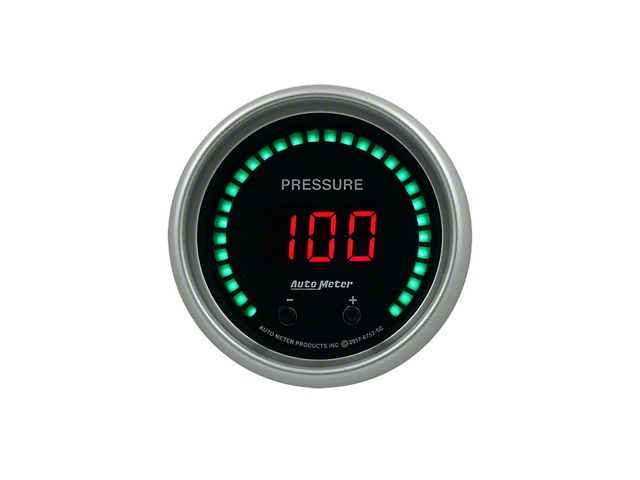 Auto Meter Sport-Comp Elite Two Channel Fluid Pressure Gauge; Digital (Universal; Some Adaptation May Be Required)