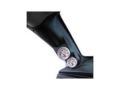 Auto Meter Full A-Pillar Gauge Mount; Dual 2-1/16 Inch (06-08 Charger)