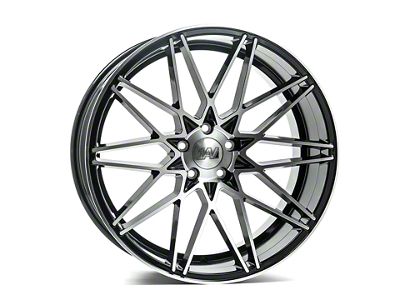 Axe Wheels ZX4 Black and Polished Face Wheel; Rear Only; 20x10.5 (06-10 RWD Charger)