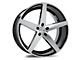 Axe Wheels ZX9 Black and Polished Face Wheel; 20x8.5 (07-10 AWD Charger)