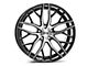 Axe Wheels ZX11 Black and Polished Face Wheel; 20x10 (11-23 RWD Charger, Excluding Widebody)