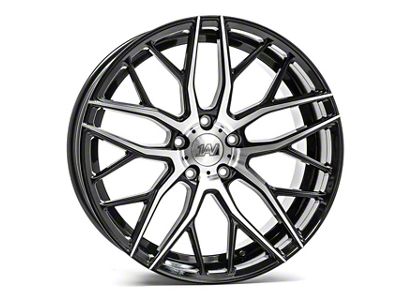 Axe Wheels ZX11 Black and Polished Face Wheel; Rear Only; 20x10 (11-23 AWD Charger)