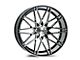 Axe Wheels ZX4 Black and Polished Face Wheel; 20x9 (11-23 RWD Charger, Excluding Widebody)