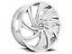 Azara AZA-503 Chrome Wheel; Rear Only; 24x9; 15mm Offset (16-24 Camaro, Excluding SS w/ 6-Piston Front Calipers & ZL1)