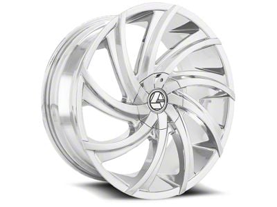 Azara AZA-503 Chrome Wheel; Rear Only; 24x9; 32mm Offset (10-15 Camaro, Excluding ZL1)