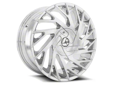 Azara AZA-505 Chrome Wheel; Rear Only; 24x9; 18mm Offset (10-15 Camaro, Excluding ZL1)