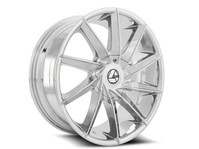 Azara AZA-506 Chrome Wheel; Rear Only; 30x9.5; 15mm Offset (10-15 Camaro)