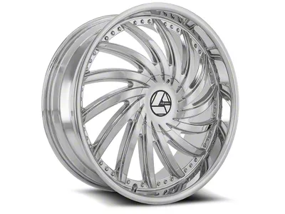 Azara AZA-508 Nano Chrome Wheel; Rear Only; 24x9; 18mm Offset (10-15 Camaro, Excluding ZL1)