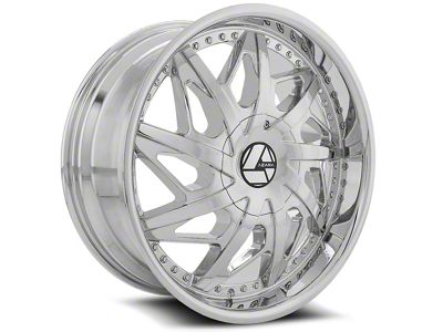 Azara AZA-510 Chrome Wheel; Rear Only; 24x9; 18mm Offset (10-15 Camaro, Excluding ZL1)