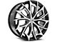 Azara AZA-512 Gloss Black and Machined Wheel; 20x8.5; 35mm Offset (16-24 Camaro, Excluding SS w/ 6-Piston Front Calipers & ZL1)