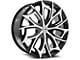 Azara AZA-512 Gloss Black and Machined Wheel; 20x8.5; 35mm Offset (16-24 Camaro, Excluding SS w/ 6-Piston Front Calipers & ZL1)