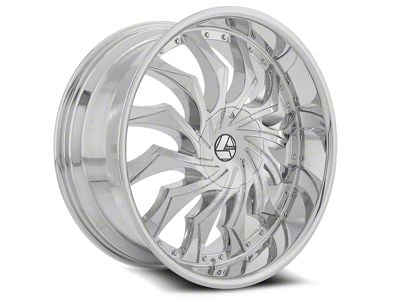 Azara AZA-515 Chrome Wheel; Rear Only; 22x9.5; 15mm Offset (16-24 Camaro)