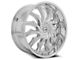 Azara AZA-515 Chrome Wheel; Rear Only; 24x9; 35mm Offset (16-24 Camaro, Excluding SS w/ 6-Piston Front Calipers & ZL1)