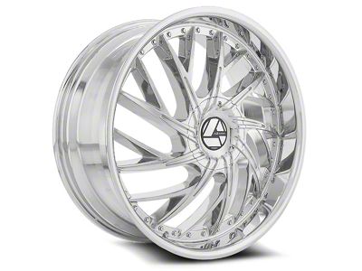 Azara AZA-516 Chrome Wheel; Rear Only; 22x9.5; 15mm Offset (10-15 Camaro)