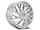 Azara AZA-516 Chrome Wheel; Rear Only; 24x9; 35mm Offset (16-24 Camaro, Excluding SS w/ 6-Piston Front Calipers & ZL1)