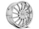 Azara AZA-517 Chrome Wheel; 22x8.5; 38mm Offset (16-24 Camaro, Excluding SS w/ 6-Piston Front Calipers & ZL1)