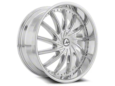 Azara AZA-517 Chrome Wheel; Rear Only; 24x9; 35mm Offset (10-15 Camaro, Excluding ZL1)