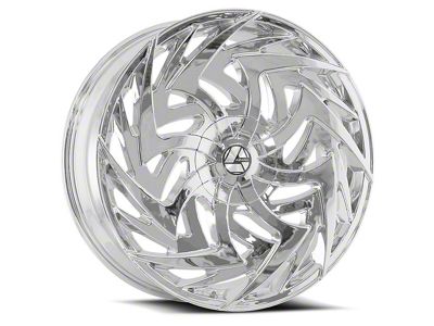 Azara AZA-520 Chrome Wheel; Rear Only; 24x9; 18mm Offset (16-24 Camaro, Excluding SS w/ 6-Piston Front Calipers & ZL1)