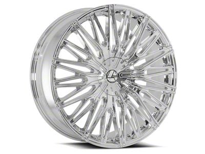 Azara AZA-522 Chrome Wheel; Rear Only; 24x9; 18mm Offset (16-24 Camaro, Excluding SS w/ 6-Piston Front Calipers & ZL1)