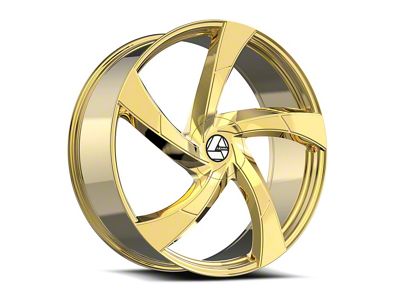 Azara AZA-524 Gold Wheel; 18x8; 35mm Offset (16-24 Camaro, Excluding SS w/ 6-Piston Front Calipers & ZL1)